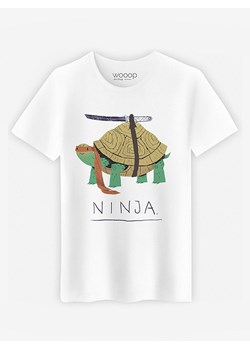 WOOOP Koszulka "Ninja Turtle" w kolorze białym ze sklepu Limango Polska w kategorii T-shirty męskie - zdjęcie 189251241
