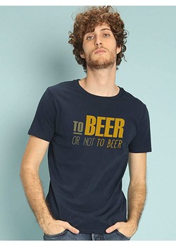 WOOOP Koszulka "To Beer or not to Beer" w kolorze granatowym ze sklepu Limango Polska w kategorii T-shirty męskie - zdjęcie 189251263