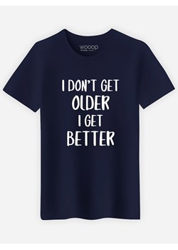 WOOOP Koszulka "I don't get older" w kolorze granatowym ze sklepu Limango Polska w kategorii T-shirty męskie - zdjęcie 189251273