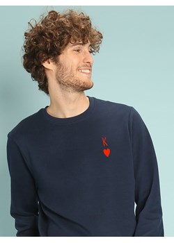 WOOOP Bluza "King" w kolorze granatowym ze sklepu Limango Polska w kategorii Bluzy męskie - zdjęcie 189251294