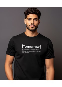 WOOOP Koszulka "Tomorrow definition" w kolorze czarnym ze sklepu Limango Polska w kategorii T-shirty męskie - zdjęcie 189251322