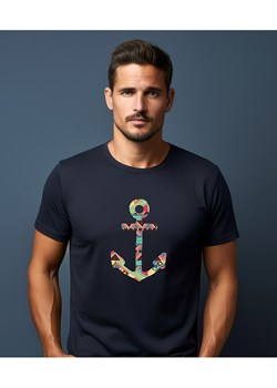 WOOOP Koszulka "You make me home" w kolorze granatowym ze sklepu Limango Polska w kategorii T-shirty męskie - zdjęcie 189251330