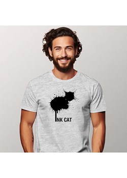 WOOOP Koszulka "Ink cat" w kolorze szarym ze sklepu Limango Polska w kategorii T-shirty męskie - zdjęcie 189251380