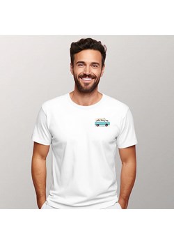 WOOOP Koszulka "Blue van" w kolorze białym ze sklepu Limango Polska w kategorii T-shirty męskie - zdjęcie 189251390