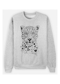 WOOOP Bluza "Lovely Leopard" w kolorze szarym ze sklepu Limango Polska w kategorii Bluzy damskie - zdjęcie 189251422