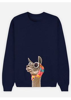 WOOOP Bluza "Lama" w kolorze granatowym ze sklepu Limango Polska w kategorii Bluzy damskie - zdjęcie 189251431