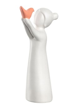 LEONARDO Figurka dekoracyjna "Luminosa" w kolorze biało-pomarańczowym - wys. 13 cm ze sklepu Limango Polska w kategorii Dekoracje - zdjęcie 189252450