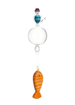 LEONARDO Figurka w kolorze niebiesko-pomarańczowym ze sklepu Limango Polska w kategorii Dekoracje - zdjęcie 189252451