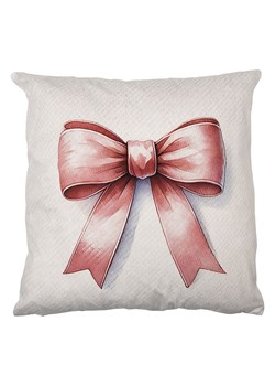 Clayre&amp;Eef Poszewka w kolorze biało-jasnoróżowym na poduszkę - 45 x 45 cm ze sklepu Limango Polska w kategorii Poduszki dekoracyjne - zdjęcie 189252880