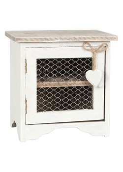 Clayre&amp;Eef Pojemnik w kolorze białym na jajka - 19 x 19 x 14 cm ze sklepu Limango Polska w kategorii Akcesoria i przechowywanie - zdjęcie 189252903