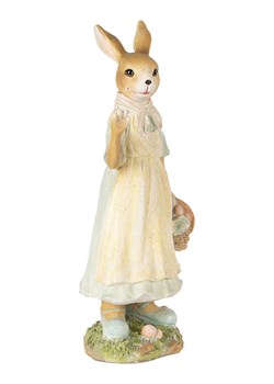 Clayre&amp;Eef Figurka dekoracyjna w kolorze beżowo-kremowym - 15 x 32 x 12 cm ze sklepu Limango Polska w kategorii Dekoracje - zdjęcie 189252932