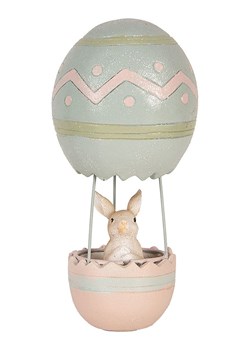 Clayre&amp;Eef Figurka dekoracyjna w kolorze jasnoróżowo-zielonym - wys. 25 x Ø 12 cm ze sklepu Limango Polska w kategorii Dekoracje - zdjęcie 189252940