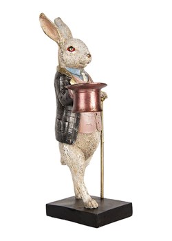 Clayre&amp;Eef Figurka dekoracyjna w kolorze biało-beżowo-czarnym - 17 x 33 x 14 cm ze sklepu Limango Polska w kategorii Dekoracje - zdjęcie 189252944