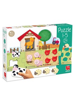 Jumbo 15-częściowe puzzle "1-5" ze wzorem - 2+ ze sklepu Limango Polska w kategorii Puzzle - zdjęcie 189253492
