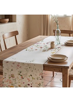 Mint Rugs Bieżnik "Durana" w kolorze białym ze wzorem ze sklepu Limango Polska w kategorii Obrusy i bieżniki - zdjęcie 189254484