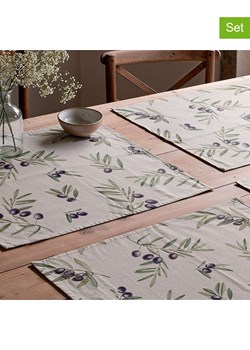 Mint Rugs Podkładki stołowe (2 szt.) w kolorze kremowo-fioletowym - 50 x 40 cm ze sklepu Limango Polska w kategorii Podkładki na stół - zdjęcie 189254514