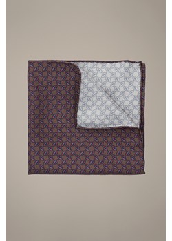 Poszetka Brązowa Jedwabna Wzór ze sklepu Lancerto S.A. w kategorii Poszetki i butonierki - zdjęcie 189255210