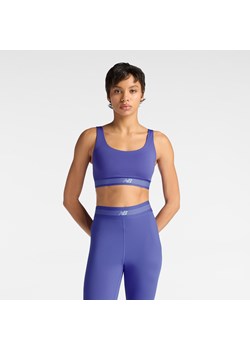 Biustonosz do treningu New Balance AC WB61Q0QKEPU – fioletowy ze sklepu New Balance Poland w kategorii Biustonosze - zdjęcie 189255524