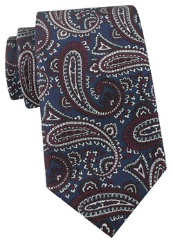 Krawat Męski - Angelo di Monti - Duże Paisley, Niebieski i Bordo KRADM2269 ze sklepu JegoSzafa.pl w kategorii Krawaty - zdjęcie 189255804