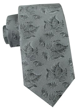 Krawat Męski - Angelo di Monti - Popiel w Drobne Listki KRADM2264 ze sklepu JegoSzafa.pl w kategorii Krawaty - zdjęcie 189255924