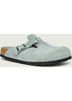 Birkenstock Mule Boston | zamsz | narrow fit soft footbed ze sklepu Gomez Fashion Store w kategorii Klapki damskie - zdjęcie 189257574