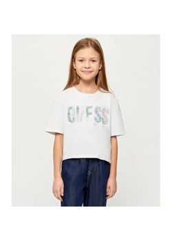 Guess T-shirt | Regular Fit ze sklepu Gomez Fashion Store w kategorii Bluzki dziewczęce - zdjęcie 189257601