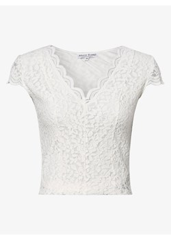 Marie Lund Top damski Kobiety Sztuczne włókno écru jednolity ze sklepu vangraaf w kategorii Bluzki damskie - zdjęcie 189257643