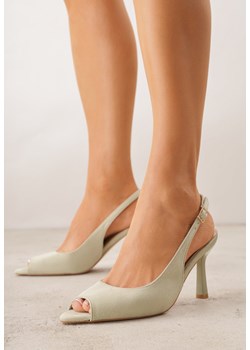 Zielone Sandały na Szpilce z Odkrytą Piętą i Palcami Zitena ze sklepu born2be.pl w kategorii Sandały damskie - zdjęcie 189258833