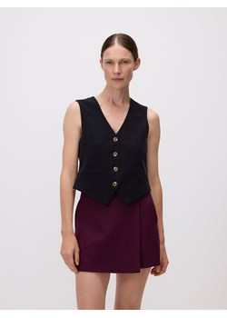 Reserved - Spódnico-szorty z wiskozą - mahoniowy ze sklepu Reserved w kategorii Spódnice - zdjęcie 189259223