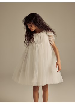 Reserved - Tiulowa sukienka - złamana biel ze sklepu Reserved w kategorii Sukienki dziewczęce - zdjęcie 189259282