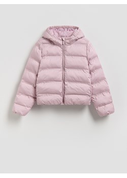Reserved - Pikowana kurtka z kapturem - brudny róż ze sklepu Reserved w kategorii Kurtki dziewczęce - zdjęcie 189259332