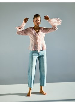 Reserved - Jeansy straight fit - niebieski ze sklepu Reserved w kategorii Jeansy damskie - zdjęcie 189259624