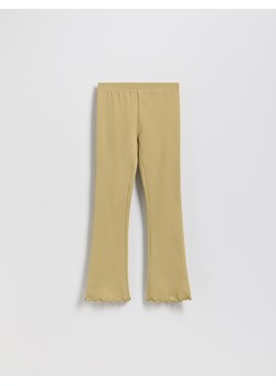 Reserved - Legginsy flare - oliwkowy ze sklepu Reserved w kategorii Spodnie dziewczęce - zdjęcie 189259900