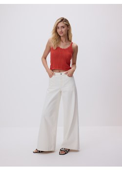 Reserved - Dzianinowy top na ramiączkach - miedziany ze sklepu Reserved w kategorii Bluzki damskie - zdjęcie 189259994