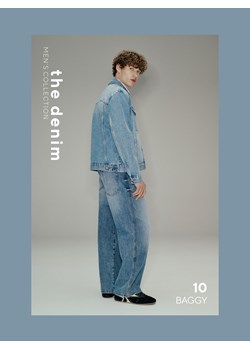 Reserved - Jeansy baggy z efektem sprania - niebieski ze sklepu Reserved w kategorii Jeansy męskie - zdjęcie 189260004