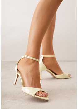 Żółte Eleganckie Sandały na Szpilce z Paskiem z Klamerką Berose ze sklepu renee.pl w kategorii Sandały damskie - zdjęcie 189260244