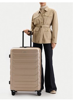 GINO ROSSI Walizka duża GIN-L-002-05-GOLD Złoty ze sklepu MODIVO w kategorii Walizki - zdjęcie 189260564