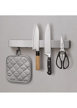 metaltex Blok "Metallika" w kolorze srebrnym na noże - 39 x 7 x 3 cm ze sklepu Limango Polska w kategorii Noże kuchenne - zdjęcie 189260681