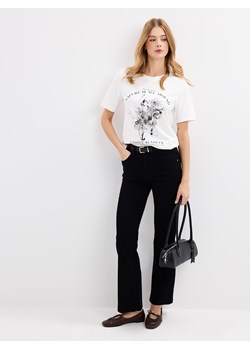 Mohito - Jeansy bootcut z paskiem - czarny ze sklepu Mohito w kategorii Jeansy damskie - zdjęcie 189261232