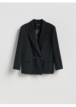 Reserved - Marynarka z wiskozą - czarny ze sklepu Reserved w kategorii Marynarki damskie - zdjęcie 189261770