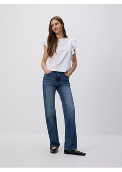 Reserved - Jeansy straight - granatowy ze sklepu Reserved w kategorii Jeansy damskie - zdjęcie 189263064