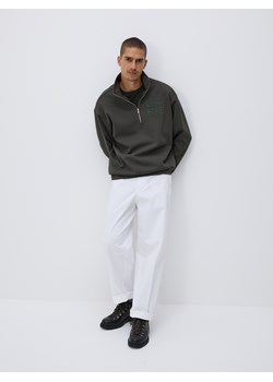Reserved - Bluza z haftem - zielony ze sklepu Reserved w kategorii Bluzy męskie - zdjęcie 189263164