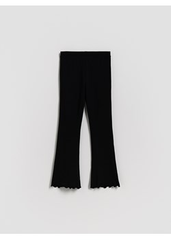 Reserved - Legginsy flare - czarny ze sklepu Reserved w kategorii Spodnie dziewczęce - zdjęcie 189263352