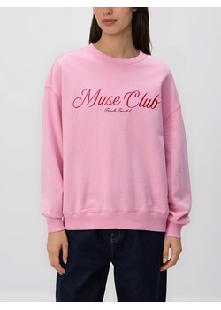 Reserved - Bluza z haftowanym napisem - pastelowy róż ze sklepu Reserved w kategorii Bluzy damskie - zdjęcie 189263502