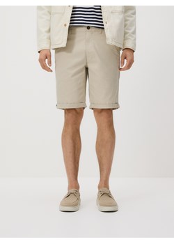 Reserved - Bawełniane szorty chino - beżowy ze sklepu Reserved w kategorii Spodnie męskie - zdjęcie 189263532