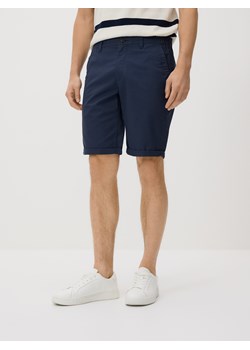 Reserved - Bawełniane szorty chino - granatowy ze sklepu Reserved w kategorii Spodnie męskie - zdjęcie 189263542