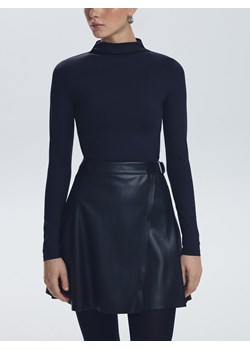 Reserved - Longsleeve ze stójką - czarny ze sklepu Reserved w kategorii Bluzki damskie - zdjęcie 189263552