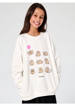 Sinsay - Bluza crewneck z nadrukiem Pusheen the Cat - kremowy ze sklepu Sinsay w kategorii Bluzy dziewczęce - zdjęcie 189264713