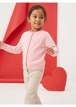 Sinsay - Bawełniany sweter zapinany na guziki - różowy ze sklepu Sinsay w kategorii Swetry dziewczęce - zdjęcie 189264780
