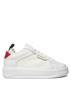 Sneakersy LOVE MOSCHINO JA15055G1OIZ010B Biały ze sklepu eobuwie.pl w kategorii Buty sportowe damskie - zdjęcie 189264904